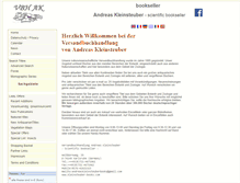 Tablet Screenshot of kleinsteuber-books.com